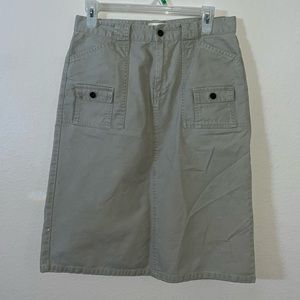 Khaki Gap Skirt Size 8